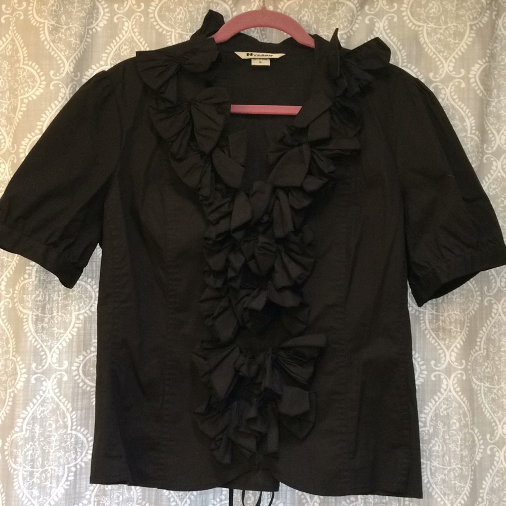 Sassy, retro black corseted top